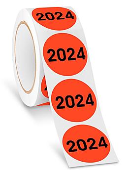 Year Inventory Labels - "2024", 2" S-24794