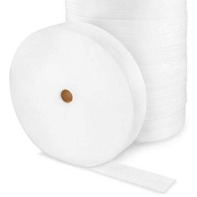 376'x24x1/16 Thick Perforated 12 White Packaging Foam Roll