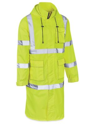  Class 3 Hi-Vis Lightweight Long Rain Coat