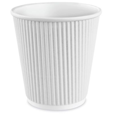 Uline Ripple Cups 10 oz, White S24850W Uline