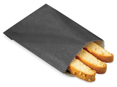 Deluxe Glassine Bags - 4 3/4 x 6 3/4", Black S-24865BL