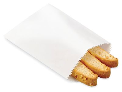 Deluxe Glassine Bags - 4 3/4 x 6 3/4", White S-24865W