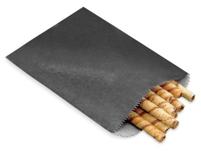 Deluxe Glassine Bags - 5 3/4 x 7 1/2", Black S-24866BL