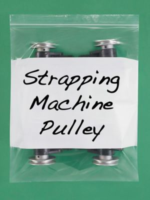 12 x 15" 4 Mil White Block Reclosable Bags S-2486