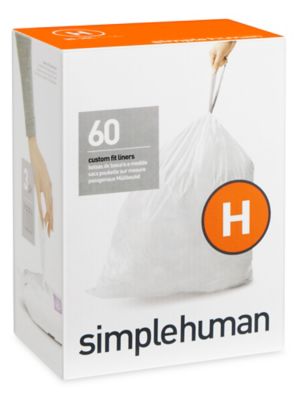  simplehuman Code H Custom Fit Drawstring Trash Bags in