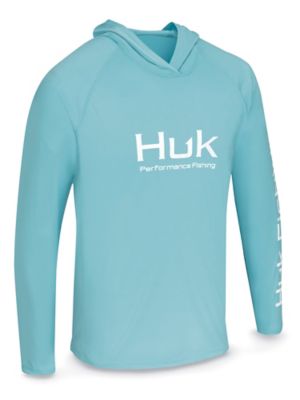 Huk Performance Fishing mens fishing shirt long sleeve Lime green size XL 