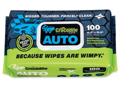 Crocodile Cloth Industrial Wipes (6 Packs x 100 Wipes) - Original,  Automotive, or Paint, X1 Safety