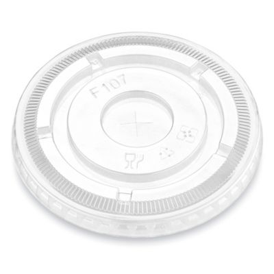 Uline Crystal Clear Plastic Lid - 32 oz, Flat S-25046