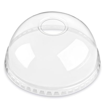 ULINE Crystal Clear Plastic Lid - 32 oz, Dome - Case of 600 - S-25047