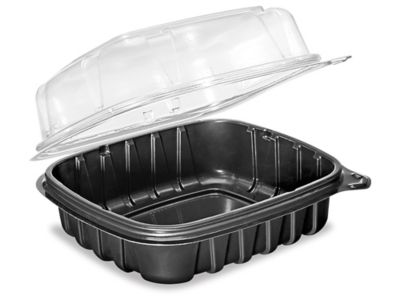 Take-Out Containers - One-Piece Hinged, 18 oz S-25049