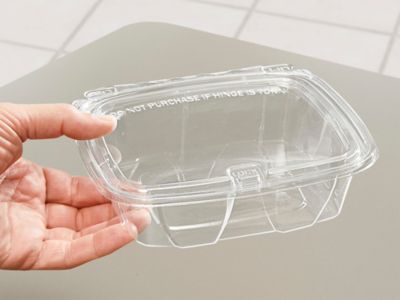 Tamper-Evident Food Containers - Rectangle, 24 oz S-25055 - ULINE
