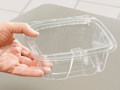 Tamper-Evident Food Containers - Rectangle, 32 oz
