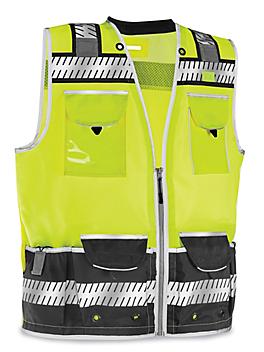 Class 2 Managers' Hi-Vis Safety Vest - Lime, Large S-25057G-L
