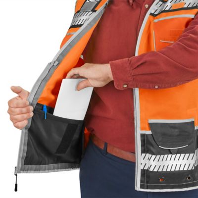Class 2 Managers' Hi-Vis Safety Vest - Orange, Medium S-25057ORG-M