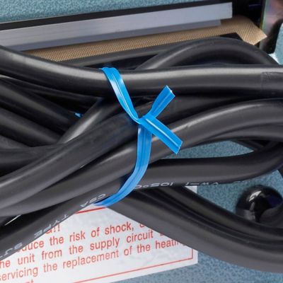 Plastic Pre-Cut Twist Ties - 6", Blue S-2505BLU