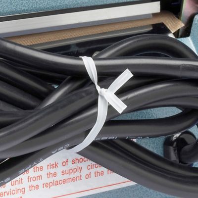Plastic Pre-Cut Twist Ties - 6", White S-2505W