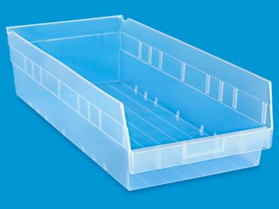 Plastic Shelf Bins - 7 x 12 x 6, Blue S-16276BLU - Uline