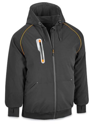 Hi-Vis Polar Soft Shell Jacket - Black, Medium