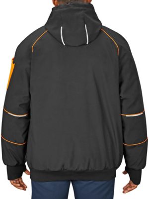 Hi-Vis Polar Soft Shell Jacket - Black, XL S-25074BL-X - Uline