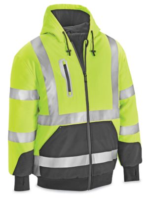 Class 2 Hi-Vis Polar Soft Shell Jacket - Lime, 2XL S-25074G-2X
