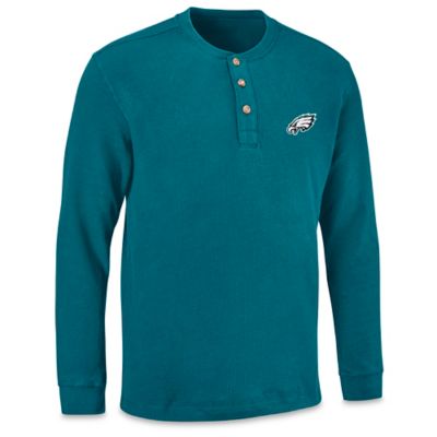 NFL Henley - Philadelphia Eagles, 2XL S-25077PHI2X - Uline