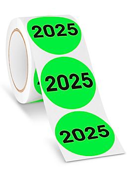 Year Inventory Labels - "2025", 3" S-25079