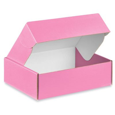 Stockroom Plus 25 Pack Pink Corrugated Paper Shipping Boxes, Cardboard  Mailers Gift Boxes for Packaging, 9x6x3 in