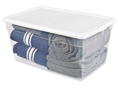 Plastic Storage Container - 30 x 19 x 14, 90 Quarts S-25104 - Uline