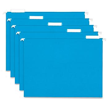 Hanging File Folders - Letter, Blue S-25107