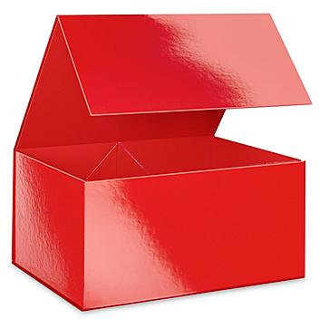 Magnetic Gift Boxes - High Gloss, 16 x 12 x 8", Red S-25110R
