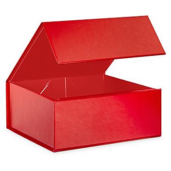 Magnetic Gift Boxes - Matte, 3 5/8 x 3 1/2 x 1 1/2", Red S-25111R