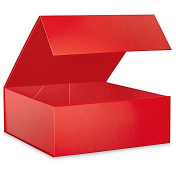 Magnetic Gift Boxes - Matte, 12 x 12 x 4 1/2", Red S-25112R