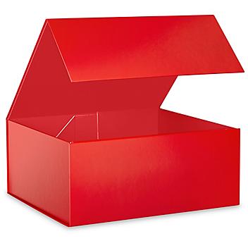 Magnetic Gift Boxes - Matte, 13 x 10 3/4 x 5 1/2", Red S-25113R