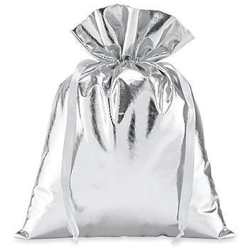 Jumbo Gift Bags - 9 1/2 x 12 1/2", Silver S-25115SIL