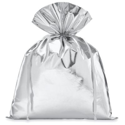 Large silver outlet gift bags