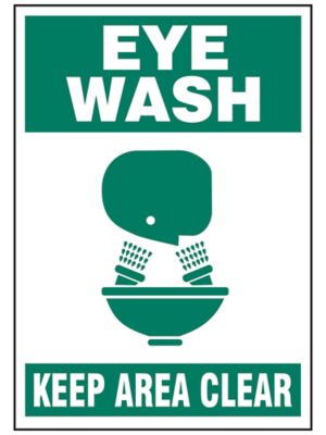 "Eye Wash" Decals - 5 x 7" S-25133-2