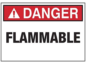 "Flammable" Decals - 3 1/2 x 5" S-25137-1