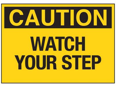  "Watch Your Step" Decals