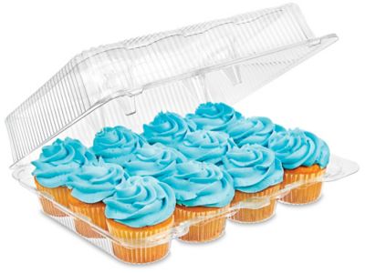 Cupcake Containers - 12 Cupcakes - ULINE - Carton of 100 - S-25145