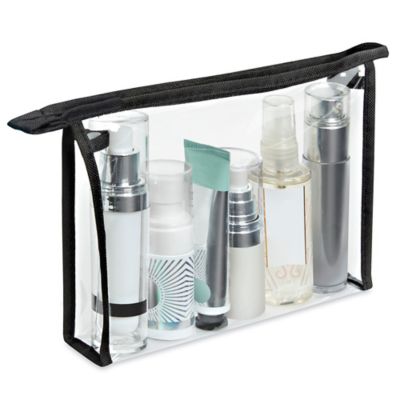  Sacs en vinyle pour cosmétiques – 8 x 1 1/2 x 6 po