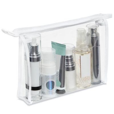 Clear Vinyl Travel Size Cosmetic Bag