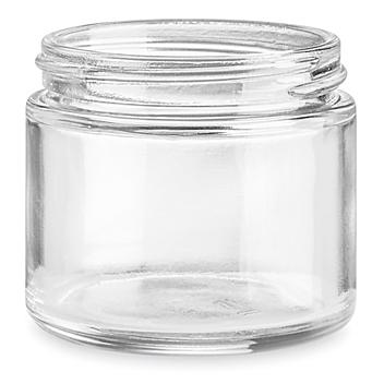 Clear Straight-Sided Glass Jars - 2 oz S-25162