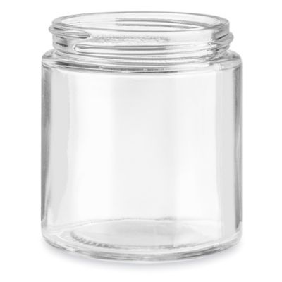 Clear Straight-Sided Glass Jars - 4 oz S-25163