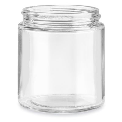 Clear Straight-Sided Glass Jars - 4 oz - ULINE - Case of 24 - S-25163