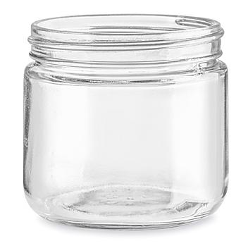 Clear Straight-Sided Glass Jars - 12 oz S-25166