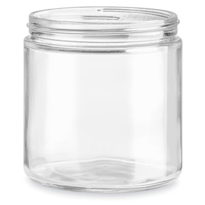 Clear Straight-Sided Glass Jars - 16 oz S-25167