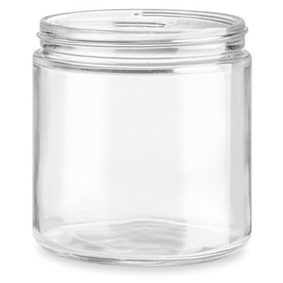 16 Ounce Straight Sided Glass Jar