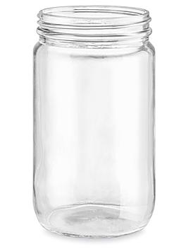 Clear Straight-Sided Glass Jars - 32 oz S-25168