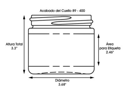 Frascos de Plástico Transparentes con tapa con rosca, Frascos de Plástico  Transparentes en Existencia - ULINE