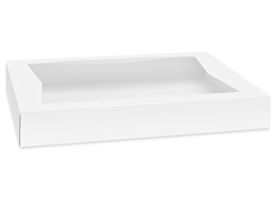 Window Cake Boxes - 16 x 12 x 2 1/4", White S-25192